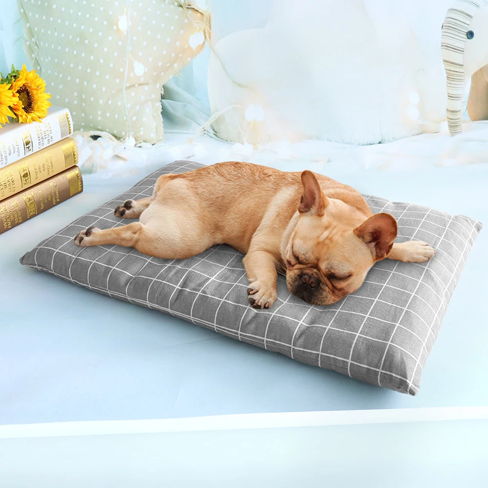 Dog Mat Beds for Small Medium Large Dogs Cats Winter Pet Puppy Bed Sofa Products Dog Cat Sleeping Pad Cushion Grey S M L XL