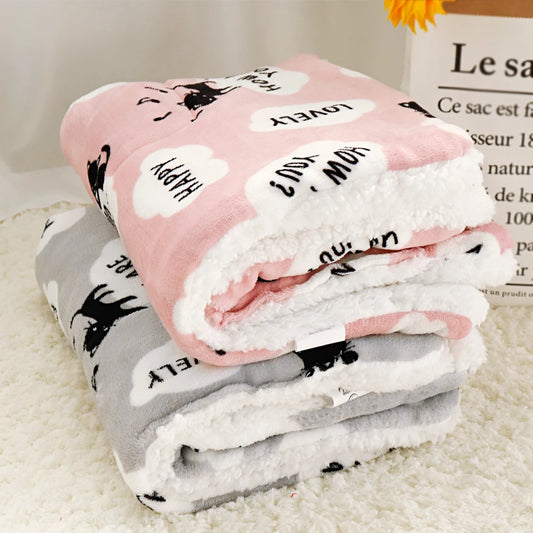 Winter Dog Bed Pet Blanket Pet Sleeping Mat Warm Cat Dog Bed Cover Pet Sofa Cushion Mattress For Small Dogs Chihuahua Bulldog