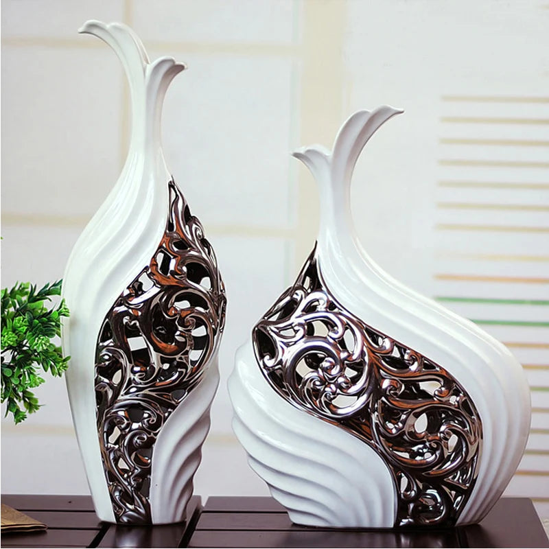 European Wedding Decor Crafts Ceramic Creative Room Decoration Handicraft Porcelain Figurines Decorations W3907