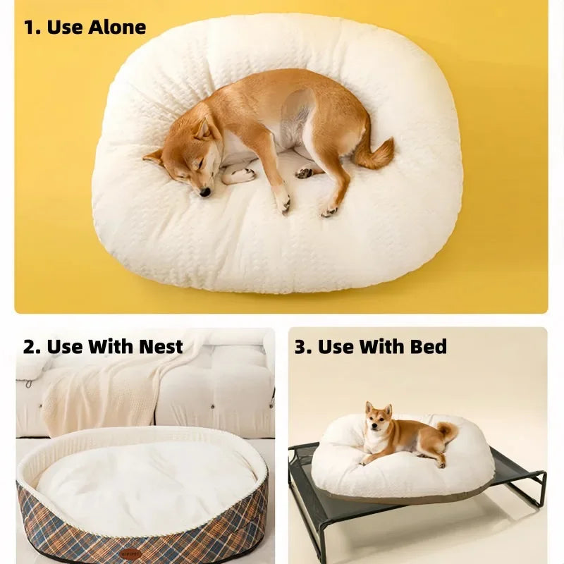 Dog Bed Basket Soft Padding Sofa Cat Mat Large Pet Puppy Warm Nest Kennel for Small Medium Large Dogs Plus Size Sleeping Mattres