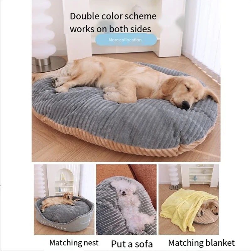 Dog Bed Padded Cushion Small Dogs-Sleeping Beds Pet Houses For Cats Soft Durable Mattress Removable Pet Mat Durable Easy Install