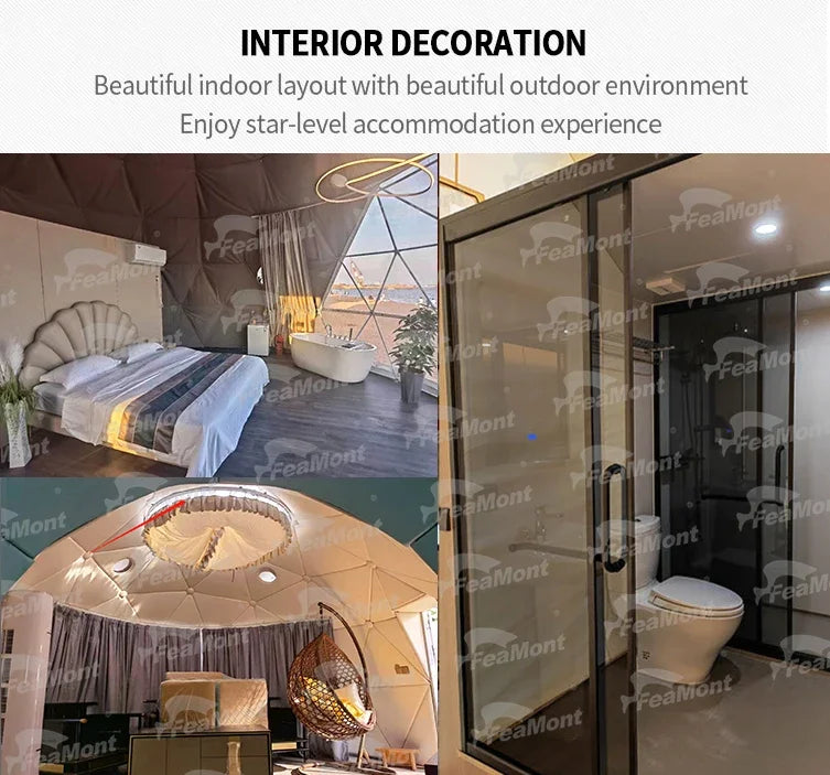 Hot Sale Winter Outdoor Luxury Trade Show Tent Transparent Tents Igloo Geodesic Dome House Tent