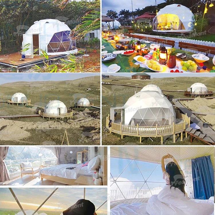 Hot Sale Winter Outdoor Luxury Trade Show Tent Transparent Tents Igloo Geodesic Dome House Tent