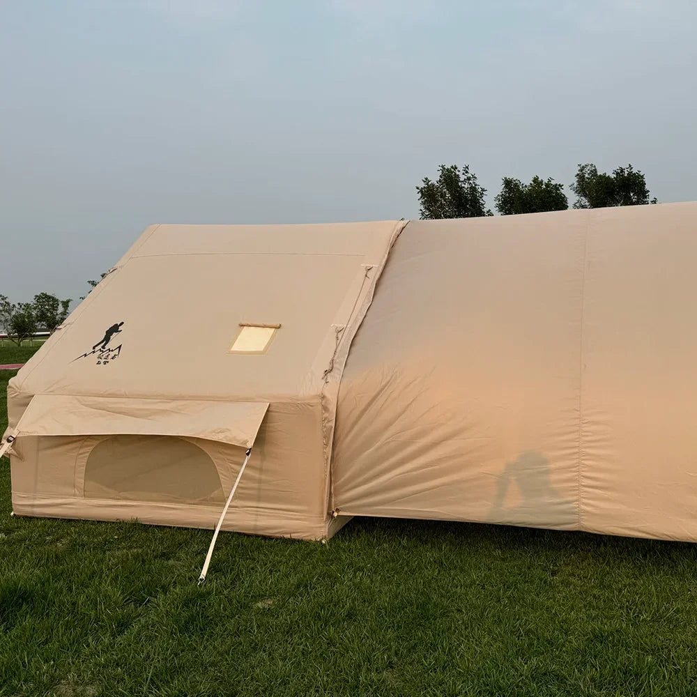 Forerunner 7.0 Customized 600D Oxford air beam camping tent Outdoor Inflatable Tent Luxury Air Event with Quadrangle Tarp