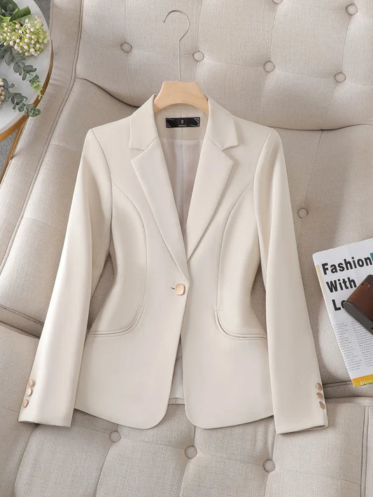 Spring Autumn Blazers New Small Suit Jacket Women Fashion Jacket High-Quality Professional Suit Ladies Blazers Female Outerwear