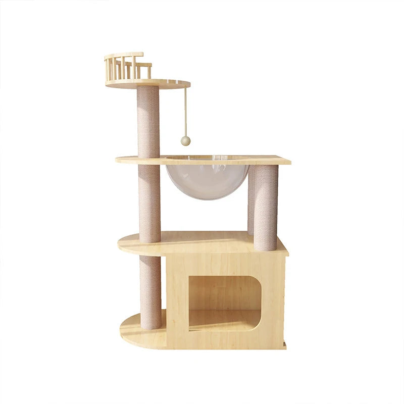 Modern cat tree tower large cat apartment tree game furniture scraper cat climbing frame tree