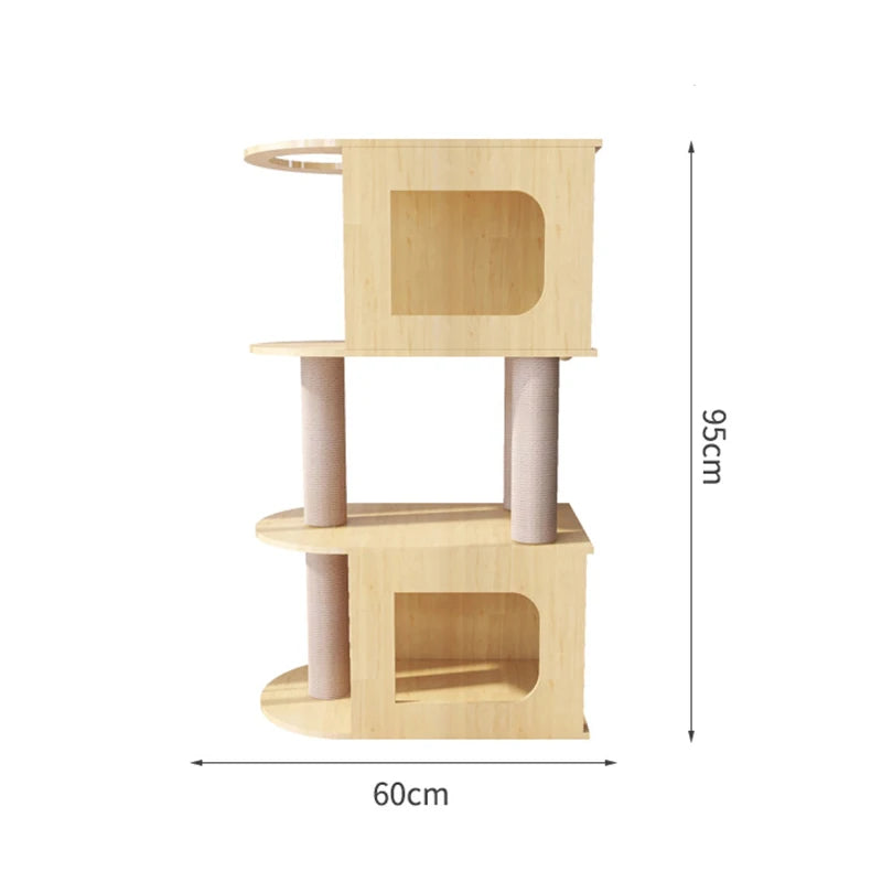 Modern cat tree tower large cat apartment tree game furniture scraper cat climbing frame tree