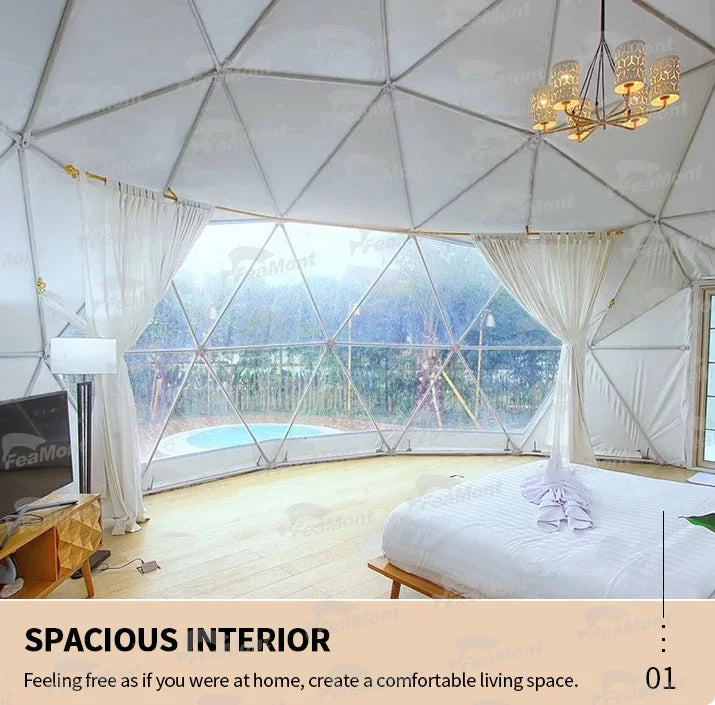 Hot Sale Winter Outdoor Luxury Trade Show Tent Transparent Tents Igloo Geodesic Dome House Tent