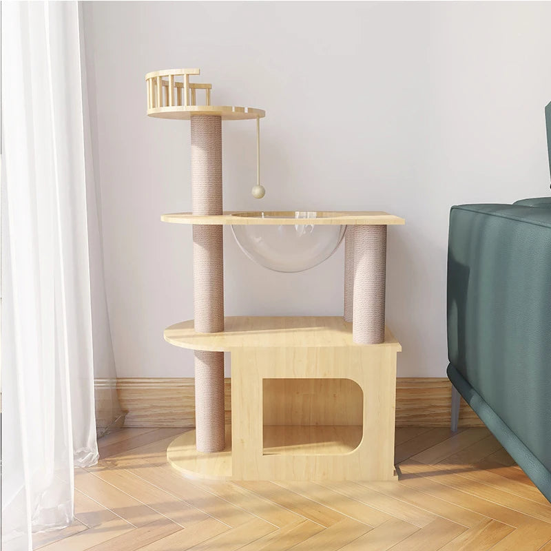 Modern cat tree tower large cat apartment tree game furniture scraper cat climbing frame tree