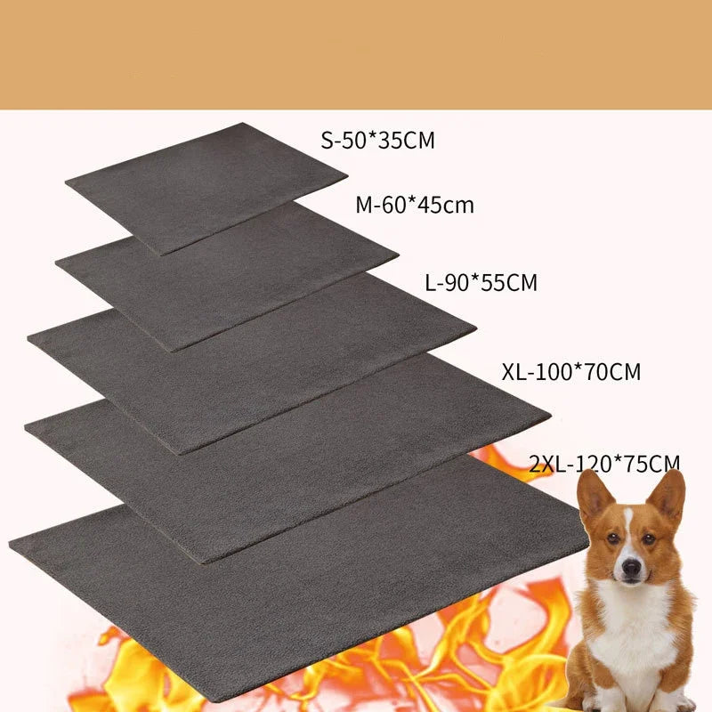 Pet Spontaneous Heating Sleeping Mats Winter Warm Dog Bed Detachable Puppy Kitten Bed for Small Large Dogs Mats Pet  Accessories