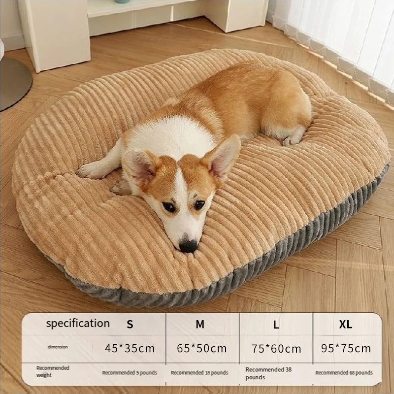 Dog Bed Padded Cushion Small Dogs-Sleeping Beds Pet Houses For Cats Soft Durable Mattress Removable Pet Mat Durable Easy Install