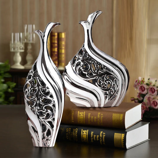 European Wedding Decor Crafts Ceramic Creative Room Decoration Handicraft Porcelain Figurines Decorations W3907